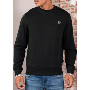 Fred Perry Crew neck sweatshirt - night green snow white