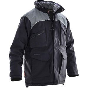 Jobman 1336 Winter Parka Zwart/Wit maat XL