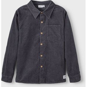 Name it hemd jongens - blauw - NKMnusonni - maat 116