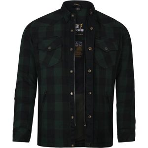 Bores - Lumberjack - Motorradhemd - Donkergroen/Zwart - Premium