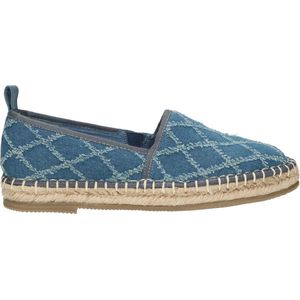 La Strada® Dames Loafers & Espadrilles - Stof - Blauw - Maat 40