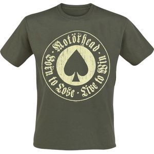 Motörhead Born To Lose Heren T-shirt - khaki - S