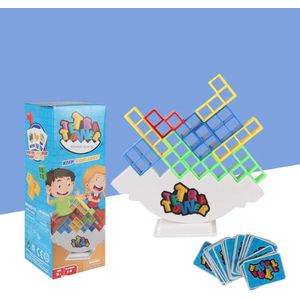 Tetra Tower - Balanstoren - Balans spel - Bouwpuzzel - 3D Bouwtoren - Bouwset - Creatief speelgoed - Educatief - Kinderen - Volwassenen - TikTok - 24 Bouwstenen - Stuks - Spel - Cadeau - Verjaardag - Kado