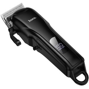 Hoco Classic Tondeuse - Draadloos - 200 min Gebruiksduur - 4 Opzetkammen - Zwart