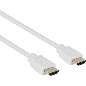 HDMI kabel - High Speed Cable - 10.2 Gbps - 4K@30 Hz - Male to Male - 1.5 Meter - Wit - Allteq