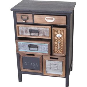 Apotheker - kast - kommode - vintage - ladekast - 78*55*35 cm - 7 laden