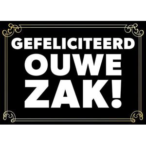 70 jaar verjaardagskaart/ wenskaart Gefeliciteerd ouwe zak