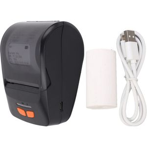 Draagbare Bluetooth thermische printer voor efficiënt labelafdrukken in zwart en wit