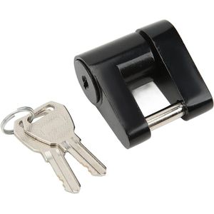 Trekhaakslot 1/4 inch van zinklegering met diefstalbeveiliging en 2 sleutels voor camper vrachtwagen - Aanhangerslot.