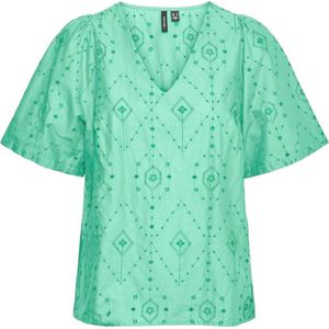 Vero Moda - Vmuline V-neck Top - T-shirt - Jade Cream