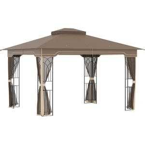 Outsunny Pavillon mit Doppeldach 84C-320