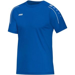 Jako Classico T-shirt Heren  Sportshirt - Maat XL  - Unisex - blauw/wit