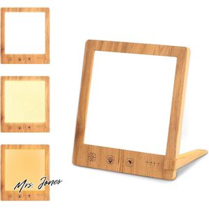 Mrs. Jones Daglichtlamp 10.000 lux zonlicht-ledlamp instelbare kleurhelderheid lichttherapielamp timerinstellingen touch-bediening simulatie van daglicht-zonnelamp voor thuis kantoor .