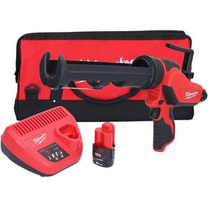 Milwaukee M12 PCG/310 - Snoerloos Patroonpistool - 12 V - 310 ml - Inclusief Accu en Lader