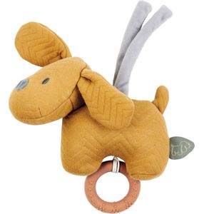 Nattou Hond Charlie - Muziek Knuffel - Karamel - 20 cm