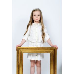 Rumbl Royal - Hemdjurk - Offwhite/goud - Tijgers - Maat 104