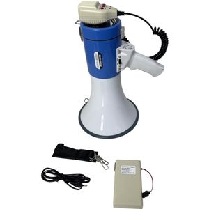 Megafoon-100W-Inclusief oplaadbare accu (MP3-USB/SD/Bluetooth)