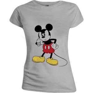 DISNEY - T-Shirt - Mickey Mouse Angry Face - GIRL (XL)