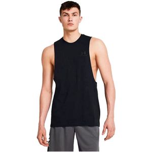 Under Armour - Left Chest Cut Off - Mouwloos T-shirt - Zwart