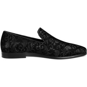 Allthemen Heren Jacquard Loafers Bruiloft Mocassins - Borduurwerk Pak Pantoffels - EU40