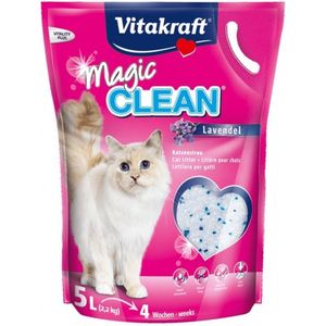 Vitakraft Magic Clean Kattenbakvulling Lavendel 5 Liter.
