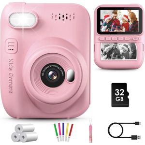 GREENKINDER® Kindercamera - Kindercamera Inclusief 32 GB Geheugenkaart - Kindercamera Roze - Kindercamera 1080p HD - Kinder Camera - Digitale Kindercamera - Kindercamera Digitaal - Kindercamera's - Kindercamers