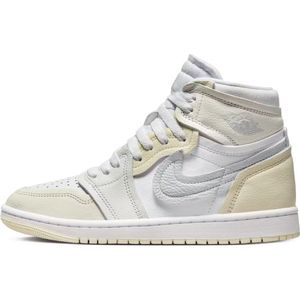 Nike Air Jordan 1 MM High - Maat 36.5 - Dames Sneakers - Wit/Licht Geel