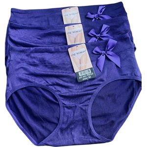 Dames slips 3 pack 9033 met strikje M paars