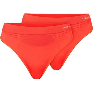 Underun Vrouwen String Duo Pack Oranje/Oranje - Hardloopondergoed - Sportondergoed - S