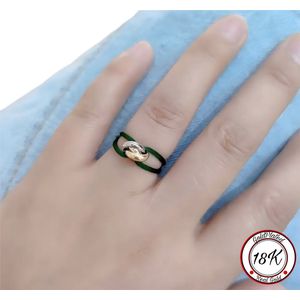 Soraro Tricolor Ring | Groen | 18K Goldplated | Soraro Ringen | Cadeau voor haar | verjaardag vrouw | Vaderdag | Vaderdag Cadeau