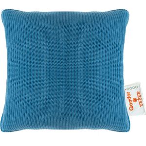 Qomfor Draadloos Warmtekussen - Knit - 43x43 - Oplaadbaar - Elektrisch kussen - Stormblauw