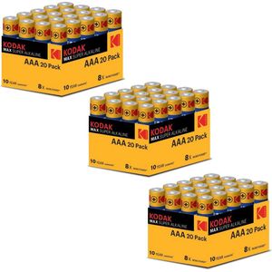 Kodak Max Super Alkaline AAA 60 Pack