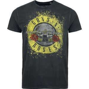 Guns N' Roses Bullet Logo Heren T-shirt - antraciet - S