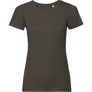 Russell Dames/dames Biologische T-Shirt met korte mouwen (Donkere Olijf)