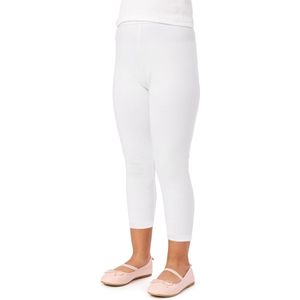 Merry Style MS-MS10-131-LE Meisjes Leggings - Sport - Vrijetijdsbroek - Lang- Viscose - Sporbroek - Yogabroek - Wit - 122