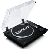 Lenco LS-55BK - Platenspeler met Bluetooth, USB, MP3 - ingebouwde Luidsprekers - Zwart