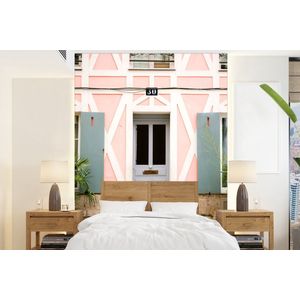 Roze - Deur - Architectuur - Huis - Behangpapier
