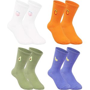 3 paar tennissokken voor dames maat 36-42 in wit met strepenmotief_PEER_sportsokken tennis en hardlopen VROUWEN.