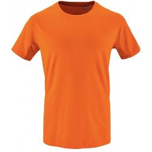 SOLS Heren Milo Organic T-Shirt (Oranje)