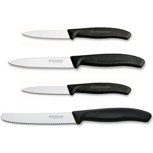 Victorinox Swiss Classic Keukenset - 4-delig - Zwart- RVS