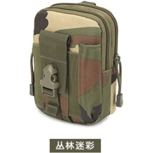 T24-C09 : Heuptasje, aan riem of koppel, groen camouflage