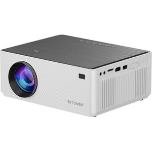 BlitzWolf - FHD Projector Mini Draagbare Beamer - LCD LED 480 ANSI Lumen - 4D Keystone Correctie - Dual-5G WIFI 4K Decodering Digitale Zoom
