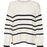 VERO MODA VMSABA LS O-NECK STRIPE PULLOVER GA NOOS Dames Trui - Maat S