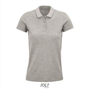 SOL'S - Planet Polo dames - Grijs - 100% Biologisch Katoen - L