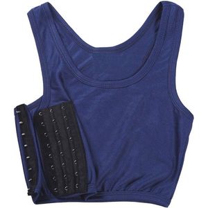 Dames Les Mesh Elastisch Ademend Borstbindmiddel Vest Top Tomboy Tank Sport BH