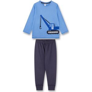 Sanetta Nachtkledij 'Bagger'  blauw / zwart / wit