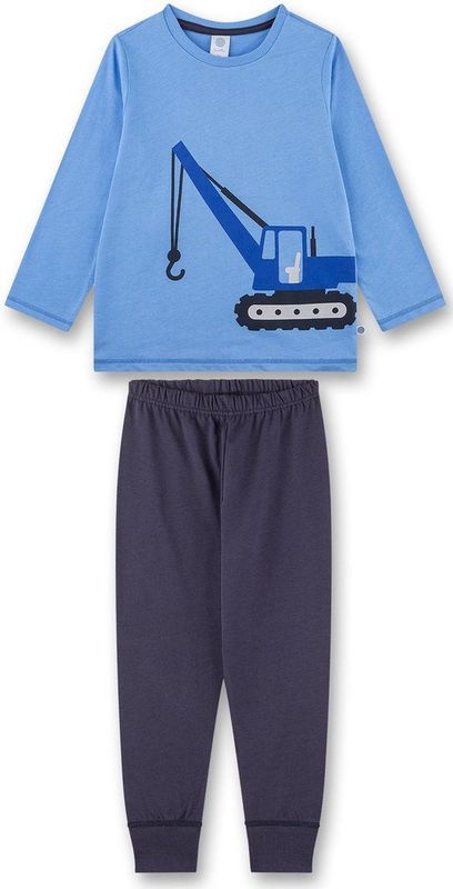 Sanetta Nachtkledij 'Bagger'  blauw / zwart / wit