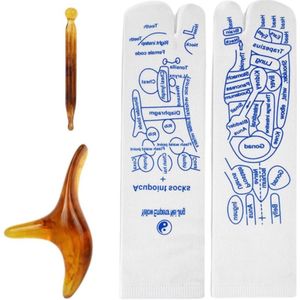 Voetmassagesokken met acupressuurpunten en damessokken - Eenheidsmaat, Ontspannende voetmassage