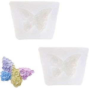 Vlinder Siliconen Gietvormen - Set van 2 stuks, 3D Vlinder Design