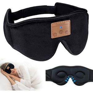 Slaapmasker met Bluetooth hoofdtelefoon - slaaphulp voor volwassenen en kinderen - ruisonderdrukkend - goede nachtrust - zwart